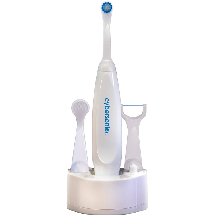 Cybersonic Classic Electric Toothbrush, Rechargable Power Toothbrush with Complete Dental Care Kit