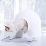 pidan Igloo Cat Litter Box Dome Litter Box Extra Large Igloo Litter Box Dog Proof Kitty Litter Box Furniture with Modern Minimalist Design, Litter Box Furniture Dot Design Award 2016