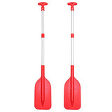 2Pcs Telescopic Kayak Paddle Rafting Boat Paddle Canoe Oars Plastic Aluminum Alloy Boat Oars