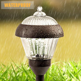 Solpex 4pack high Lumen Solar Pathway Lights??Metal Solar Path Lights??2 Bright LED??Waterproof IP65 Auto On/Off Solar Garden Lights for Walkway Driveway Yard