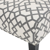 Set of 2 Kassi Accent Chair Geometric Patterned Gray – Christopher Knight Home