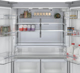 Bosch – 800 Series 21 Cu. Ft. French Door Counter-Depth Smart Refrigerator – Stainless steel