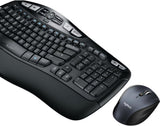Logitech – MK570 Comfort Wave Wireless Keyboard and Optical Mouse (Renewed)