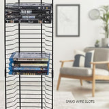 Atlantic Nestable 32 Blu-Ray Rack – Space Saving Modern Design, Durable Steel Construction PN63712046 in Black