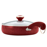 Paula Deen Signature Porcelain 15-Piece Nonstick Cookware Set, Red/Black