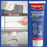 Heavy Duty Construction Adhesive, 7.4 Ounce Cement Glue Squeeze Tube, Versatile Construction Glue for Tile, Floor, Stone, Wood, Wall & More, Pack of 1 (CZJS-001)