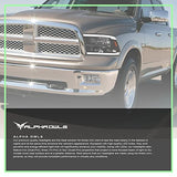 Alpha Owls 8710401 Crystal Headlights With Switchback Sequential LED Light Bar & Startup Light – Black Amber Fits 2009-2018 Dodge Ram 1500 2500 3500/2019-2023 Classic Halogen Models