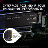 WD_BLACK 2TB SN770 NVMe Internal Gaming SSD Solid State Drive – Gen4 PCIe, M.2 2280, Up to 5,150 MB/s – WDS200T3X0E