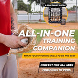 ALAGPRO? The Original 9 Hole Pitching Net with Strike Zone Pocket | Pitching Target for Baseball & Softball Pitchers
