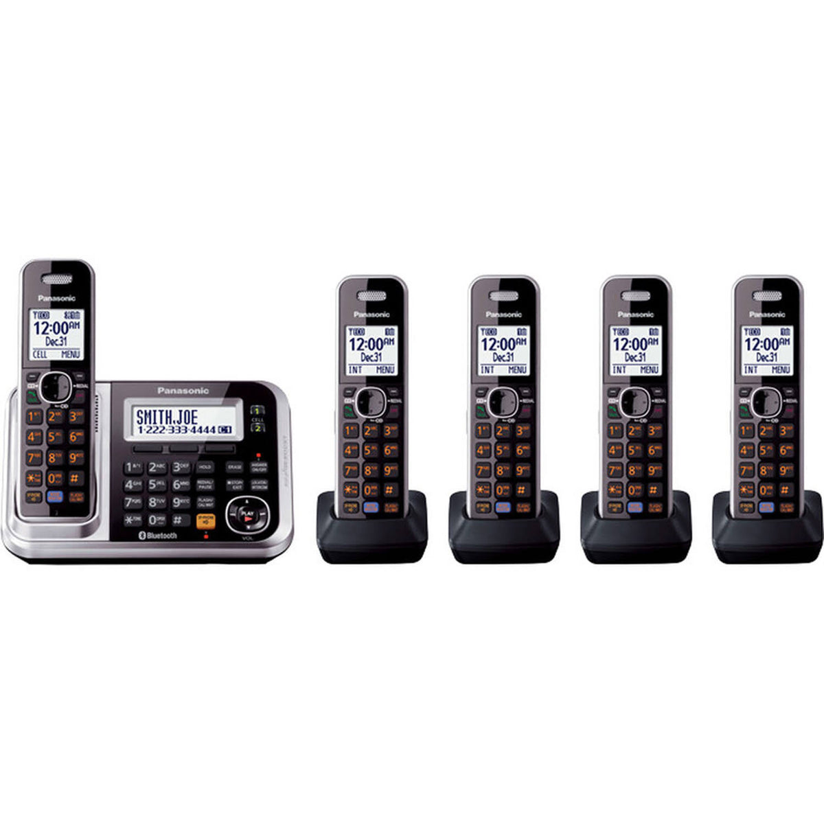 Panasonic Kx-tg785sk Dect 6.0 5-Handset Cordless Phone System