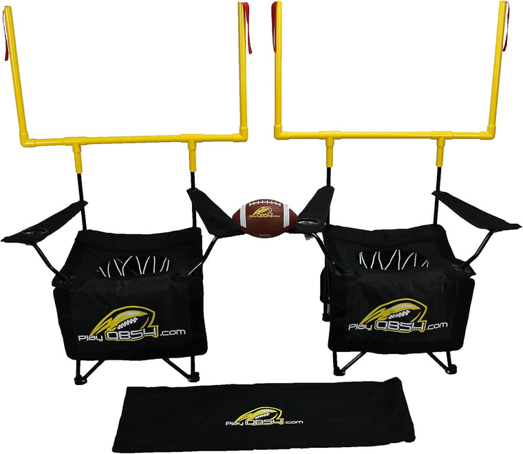 QB54 – The Ultimate Football Yard Game Set, Outdoor Football Toss for Tailgating, Backyard, Beach, Park, Tournaments, Sports Training, Score Touchdowns, Kick Field Goals