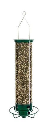 Droll Yankees Flipper Tube Bird Feeder, Green