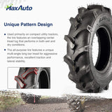 MaxAuto Farm Tractor Tire 6.00-12 Replace Kubota 7100 Series H167,2Pcs