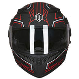 ILM Motorcycle Dual Visor Flip up Modular Full Face Helmet DOT 6 Colors Model 902