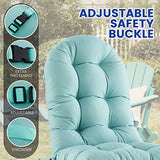 Patio Chair Cushion for Adirondack,High Back Tufted Rocking Chair Cushion, Outdoor Seat Chair Cushion 48x21x4 inch, Sunscreen and Fade-Resistant,1Count,Yellow