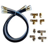 SI-TEX Autopilot Hydraulic Steering Installation Kit w-Hoses u0026 Fittings