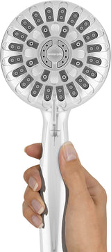 Waterpik Slide Rail Hand Held Shower Head Chrome Height Select with PowerPulse Therapeutic Massage Spray, SRXPP-763ME