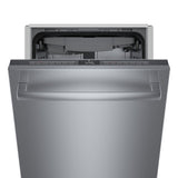 Bosch – 800 Series 18 Top Control Smart Built-In Dishwasher with 3rd Rack and 44 dBA – Silver