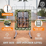 ALAGPRO? The Original 9 Hole Pitching Net with Strike Zone Pocket | Pitching Target for Baseball & Softball Pitchers
