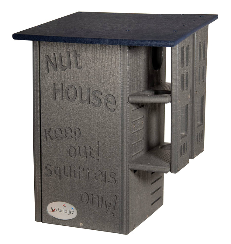 JCS wildlife Ultimate Squirrel House Nesting Box (Blue/Gray)