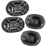 Polk 450 Watt 3-Way Car Boat Coaxial Stereo Audio Speakers Marine DB692 2 Pack