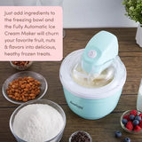 Ice Cream & Ice Cream Makers Collection Elite EIM520M 1 Quart Automatic Easy Homemade Electric Ice Cream Maker, Frozen Yogurt, Sorbet, Gelato Treat, with Recipes, Mint(Spearmint)