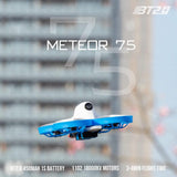 BETAFPV Meteor75 1S Brushless Whoop Drone TBS Crossfire with BT2.0 Connector F4 AIO 1S FC VTX 18000KV 1102 Motor C02 Camera for Tiny Whoop Micro FPV Racing Whoop Drone Quadcopter