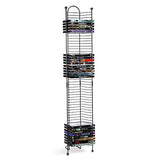 Atlantic Nestable 32 Blu-Ray Rack – Space Saving Modern Design, Durable Steel Construction PN63712046 in Black