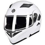 ILM Motorcycle Dual Visor Flip up Modular Full Face Helmet DOT 6 Colors Model 902