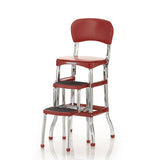 Cosco Red Retro Counter Chair / Step Stool