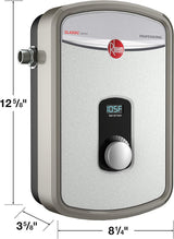 Rheem Professional Classic Tankless Electric RTEX-11 Water Heater, Gray