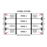 Green Hinge System 5766993 Steel Commercial Garage Door Hinge for 4
