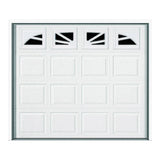 Wayne Dalton 9100 Williamsburg Garage Door 9 ft W x 7 ft H Steel White