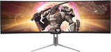 Sceptre Curved 49 inch (5120×1440) Dual QHD 32:9 Gaming Monitor up to 120Hz DisplayPort HDMI Build-in Speakers, Gunmetal Black 2021 (C505B-QSN168)