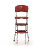 Cosco Red Retro Counter Chair / Step Stool