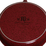 Paula Deen Signature Porcelain 15-Piece Nonstick Cookware Set, Red/Black