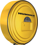 Boomerang Hummer H2 (05-10) – Color Matched MasterSeries Hard Tire Cover – (Color Matched Plastic Face & Stainless Steel Ring) – Hummer H2 Logo – Pewter Metallic
