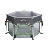 Graco Pack &n Play Playard with Automatic Folding Feet – Stratus , Gray