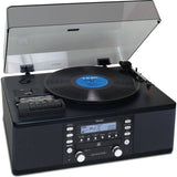 Teac Lp-r550usb CD Recorder Cassette Turntable Walnut