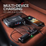 NEBO 3-in-1 Assist Jump Starter, Power Bank, and Floodlight, Portable Emergency Kit Car Jump Starter, and 200 Lumen Floodlight Keep You Prepared and Safe for Emergency Roadside Situations