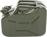 Portable 10L 2.5 Gallon Metal Gas-Fuel Cold-rolled Plate-Diesel Tank Bucket with Pipe US(Green 1)