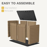 DWVO 5x3ft Resin Outdoor Storage Shed with Floor, Waterproof Lockable Storage Shed with Window, Plastic Outside Tool Storage for Garden, Backyard, Patio, Lawn, Gray