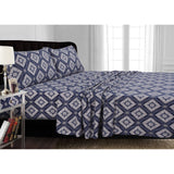 200-gsm Damask Printed Deep Pocket Flannel Sheet Set King
